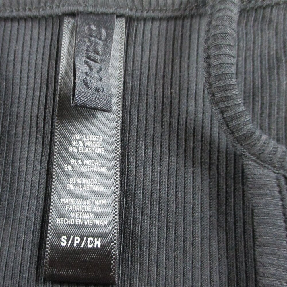 SKIMS Soft Lounge Rib Mini Slip Dress Womens Small Onyx Black Modal Blend NWOT - Picture 5 of 9